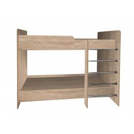 Кровать двухярусная Милена МАКСИ МЕБЕЛЬ (под матрас 1900х800) Дуб сонома (9402)