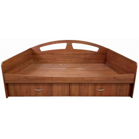 Кровать Орфелия МАКСИ МЕБЕЛЬ (под матрас 2000 х 900) Орех лесной (8450)