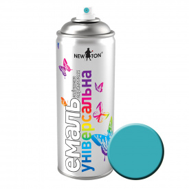 Эмаль универсальная Аэрозоль New Ton 400 мл RAL 5021 Морская волна