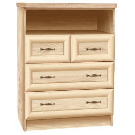 Комод Кантрі МДФ накладки профіль (плюс) МАКСІ МЕБЛІ Родос світлий (12470)