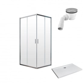 Душова кабіна Radaway Alienta D 800х900х1900 + піддон Doros + сифон 690P (10258090-01-01K)