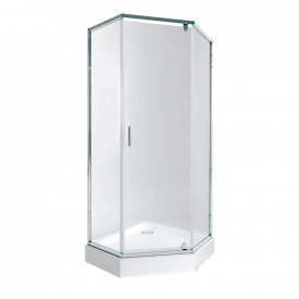 Набір Qtap Душова кабіна Scorpio CRM10995-AC6 Clear 2120x900x900 + піддон Diamond 309912 90x90x12 з сифоном (SCOCRM10995AC6SET)