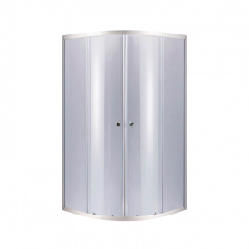 Душова кабіна Lidz Latwa SC90x90.SAT.LOW.GR, скло тоноване 4 мм без піддону (LLSC9090SATLOWGR2)