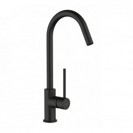 Змішувач для кухонної раковини Genebre Tau Black.