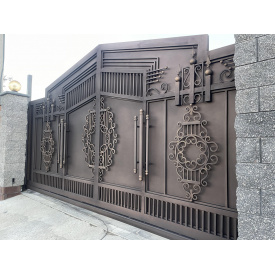 Кованые ворота массивные с замком Legran