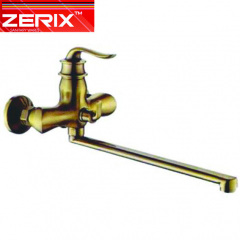 Смеситель для ванны длинный нос ZERIX Z22219-2 BRONZE Euro (бронза) Луцк
