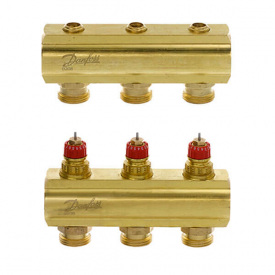 Розподільчий колектор Danfoss FHF3 без ротаметрів (088U0503)