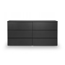 Комод SleekLine-3 6ШУХ (Антрацит, 160x43x80 см) IMI