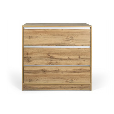 Комод SleekSpace-1 3ШУХ (Дуб Аппалачі + Німфея Альба, 90x43x86 см) IMI