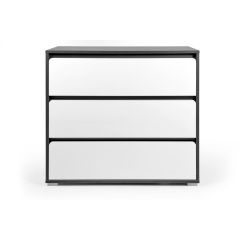 Комод ModaVista-1 3ШУХ (Антрацит + Німфея Альба, 90x43x80 см) IMI Рівне