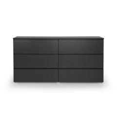 Комод SleekLine-3 6ШУХ (Антрацит, 160x43x80 см) IMI Обухов