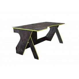 Стіл геймерський ValleyView (Антрацит + Лайм, 130х80х75 см)