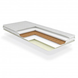 Тонкий матрац топер Оксамит 150x200 безпружинний