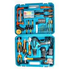 Набір дриль+шуруповерт 2 в 1 Makita DF330DWE 12V 2A/h Li-Ion + великий набір інструментів 45 шт (1934124125)