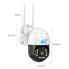 IP камера відеоспостереження P20 v380 APP Wi-Fi 3MP 4G вулична з віддаленим доступом White Мукачево
