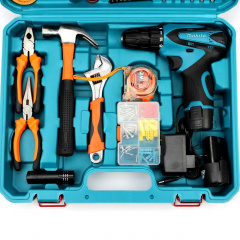 Набір дриль+шуруповерт 2 в 1 Makita DF330DWE 12V 2A/h Li-Ion + великий набір інструментів 45 шт (1934124125) Мукачево