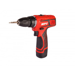 Дрель-шуруповерт аккумуляторная MPT 12 V Li-ion 1.5 Ач 2 скорости 0-400/1450 об/мин 10 мм 2 АКБ Red (MCDT1226.B2) Київ