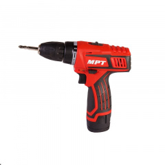 Дрель-шуруповерт аккумуляторная MPT 12 V Li-ion 1.5 Ач 2 скорости 0-400/1450 об/мин 10 мм 2 АКБ Red (MCDT1226.B2) Київ