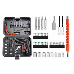 Акумуляторний поворотний шуруповерт VigohA 47 в 1 USB в валізі Дзензелівка