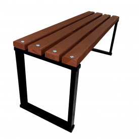 Лавка садова Tobi Sho Лофт без спинки та підлокітників 100 см колір каштан