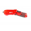 Отвертка аккумуляторная поворотная MPT 4 V Li-ion 1.5 Ач 250 об/мин 3.5 Нм USB Red with Black (MCSD4006.3) Суми