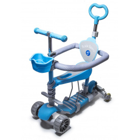 Самокат Scale Sports Smart 5 в 1 PU колеса Blue (1713425460)