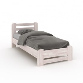 Ліжко Монтана бук білий олія 80х200 Лляна олія