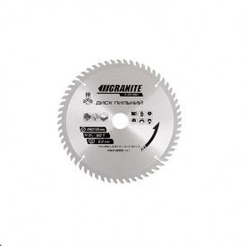 Диск пильный для дерева GRANITE 250х32х60Т адаптер 32-30/32-25.4 6100 об/мин (5-25-060)