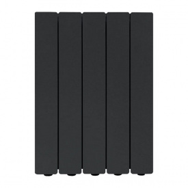 Алюмінієвий радіатор Fondital Blitz Super B4 Black Coffee 500/100 чорний 6 секцій