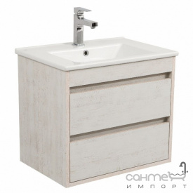 Подвесная тумба с раковиной Аква Родос Шельф 65 Arte нордленд