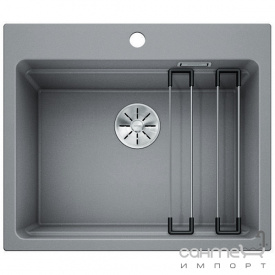 Гранитная кухонная мойка Blanco Etagon 6 Silgranit 527259 вулканический серый