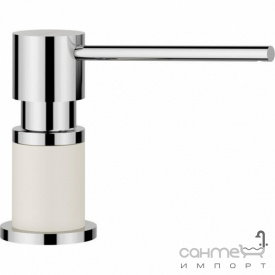 Дозатор жидкого моющего средства Blanco Lato 526955 хром/нежный белый