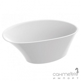 Отдельностоящая овальная ванна из литого мрамора Marmorin Sofi 1575x850 белая