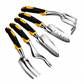 Набор садовый Lesko CG-7101B 5 предметов Черный/желтый (4467-13771)