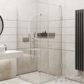 Душевая кабина Weston WK2 900x900x2000 polish/прозрачное стекло, ручка-полотенцедержатель