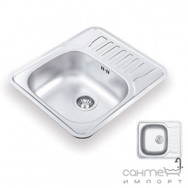 Кухонная мойка Ukinox Comfort 580.488 GT 8K L декор оборотная