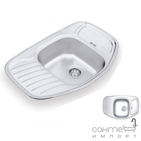 Кухонная мойка Ukinox Comfort 776.507 GW 8K L декор