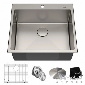 Прямоугольная кухонная мойка из нержавеющей стали Kraus Standart Pro KHT301-25