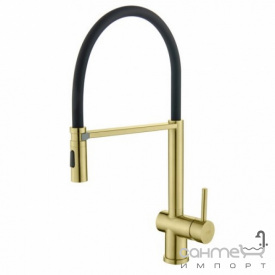 Смеситель для кухни с гибким изливом Blue Water Cori Mosiadz Antycny античная латунь