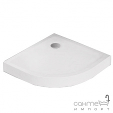 Полукруглый акриловый душевой поддон Radaway Lupo A Compact 900x900 LUA9090115-05 белый