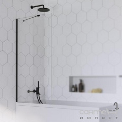 Шторка для ванны Radaway Idea Black PNJ 70 10001070-54-01 черный/прозрачное стекло Фастів