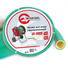 Шланг для води 4-х шаровий 1/2, 30 м, армований, PVC INTERTOOL GE-4105