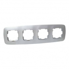Рамка 4-а Horoz Electric ELA срібло (112-007-0014-020)