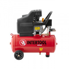 Компрессор 24 л, 1.5 кВт, 220 В, 8 атм, 206 л/мин. INTERTOOL PT-0009 Полтава