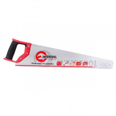 Ножовка по дереву с каленым зубом 500 мм, 55 HRC INTERTOOL HT-3103 Чернигов