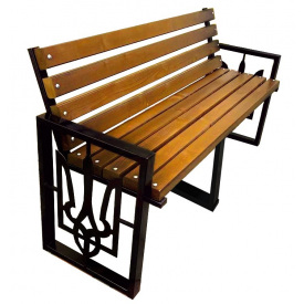 Лавка садова Tobi Sho у стилі Лофт з декором посилена 200 см колір дуб