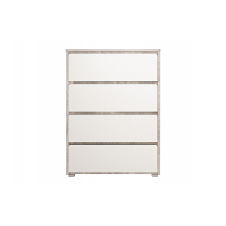 Комод ModaVista-2 4ШУХ (Бетон Світлий + Німфея Альба, 80x43x105 см) IMI