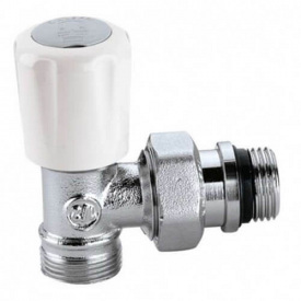 Кран-термостат універсальний радіаторний Caleffi S.p.a. М23x1,5 x 1/2 10 bar кутовий (338402)
