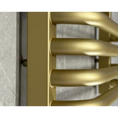 Полотенцесушитель комбинированный Terma Alex 760x500 Brass, тен ONE + вентиль Unico Каменское