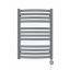 Рушникосушка комбінована Terma D01 710x500 Metallic Grey, тен MOA + вентиль Integra Стрий